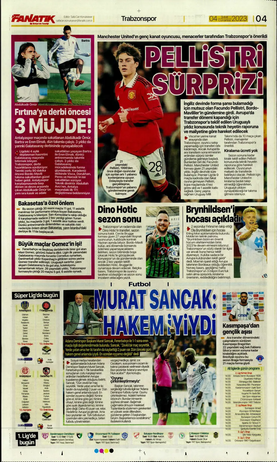 Sporun Manşetleri (4 Şubat 2023) - 7