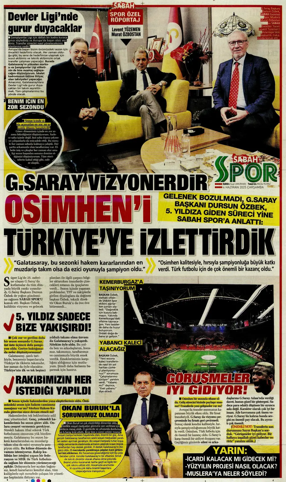 "Fener'den Vlahovic için çılgın teklif" | Sporun manşetleri - 34