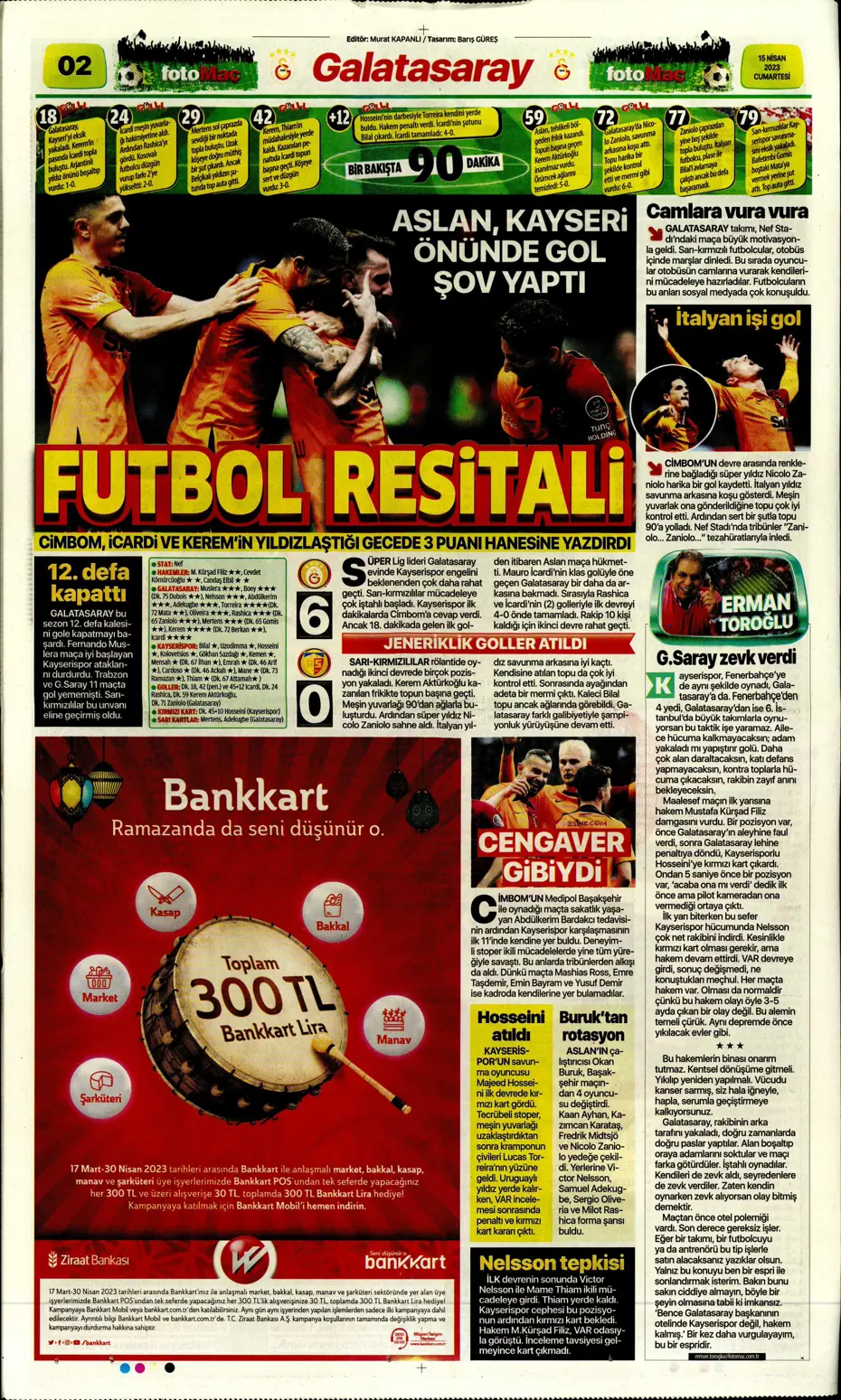 "Ada'dan Kartal'a müjde" | Sporun manşetleri (15 Nisan 2023) - 11 "Ada'dan Kartal'a müjde" | Sporun manşetleri (15 Nisan 2023) - 11