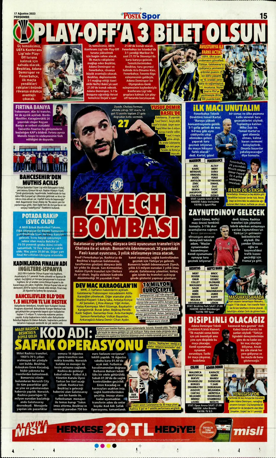 "Anderson Talisca için yoğun mesai" | Sporun Manşetleri - 26