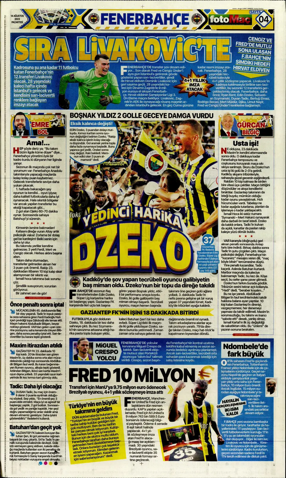 "Talisca için ilk teklif" | Sporun Manşetleri (14 Ağustos 2023) - 15