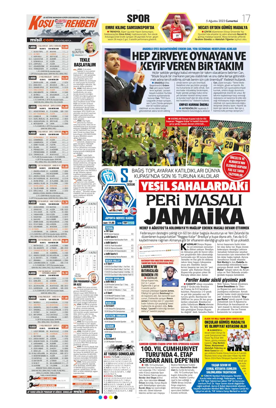 "Fener'e yıldız yağmuru" | Sporun Manşetleri (5 Ağustos 2023) - 13