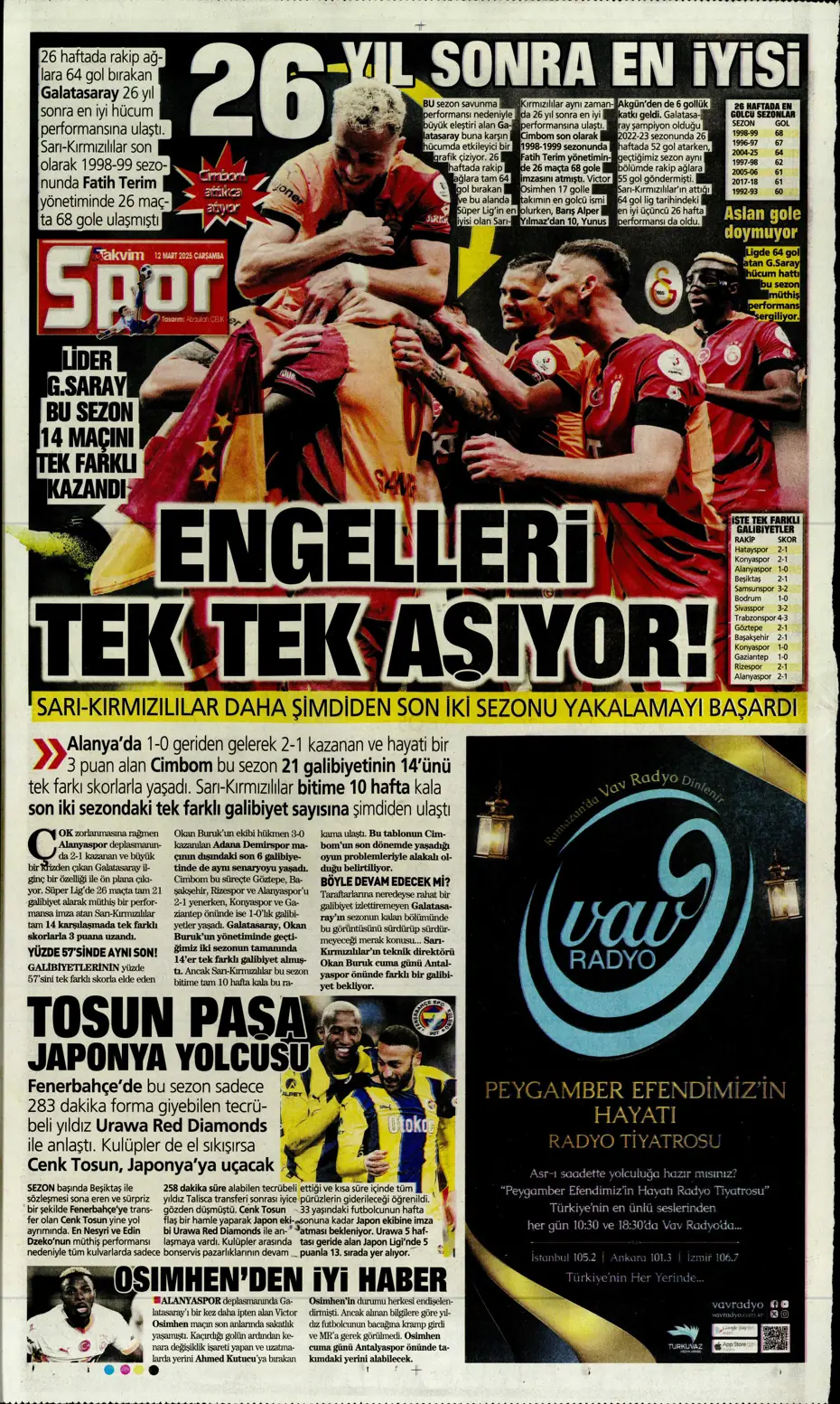 "Mourinho'nun Rangers stratejisi" | Sporun manşetleri - 31