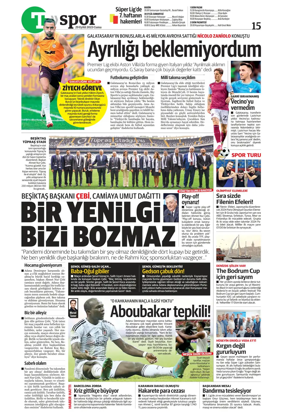 "Fenerbahçe gollerle coştu" | Sporun Manşetleri - 34 "Fenerbahçe gollerle coştu" | Sporun Manşetleri - 34