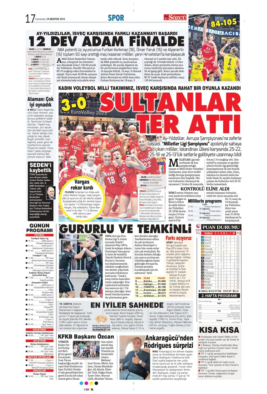 "Ramos'ta büyük kapışma" | Sporun Manşetleri (19 Ağustos 2023) - 29