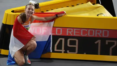 Hollandalı atlet rekor geliştirdi