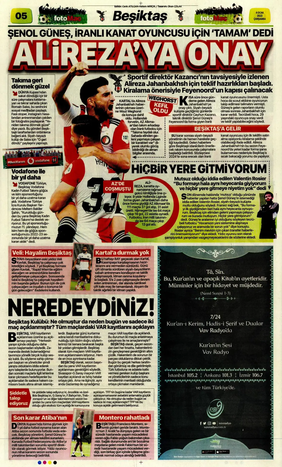 Sporun Manşetleri (4 Ocak 2023) - 17