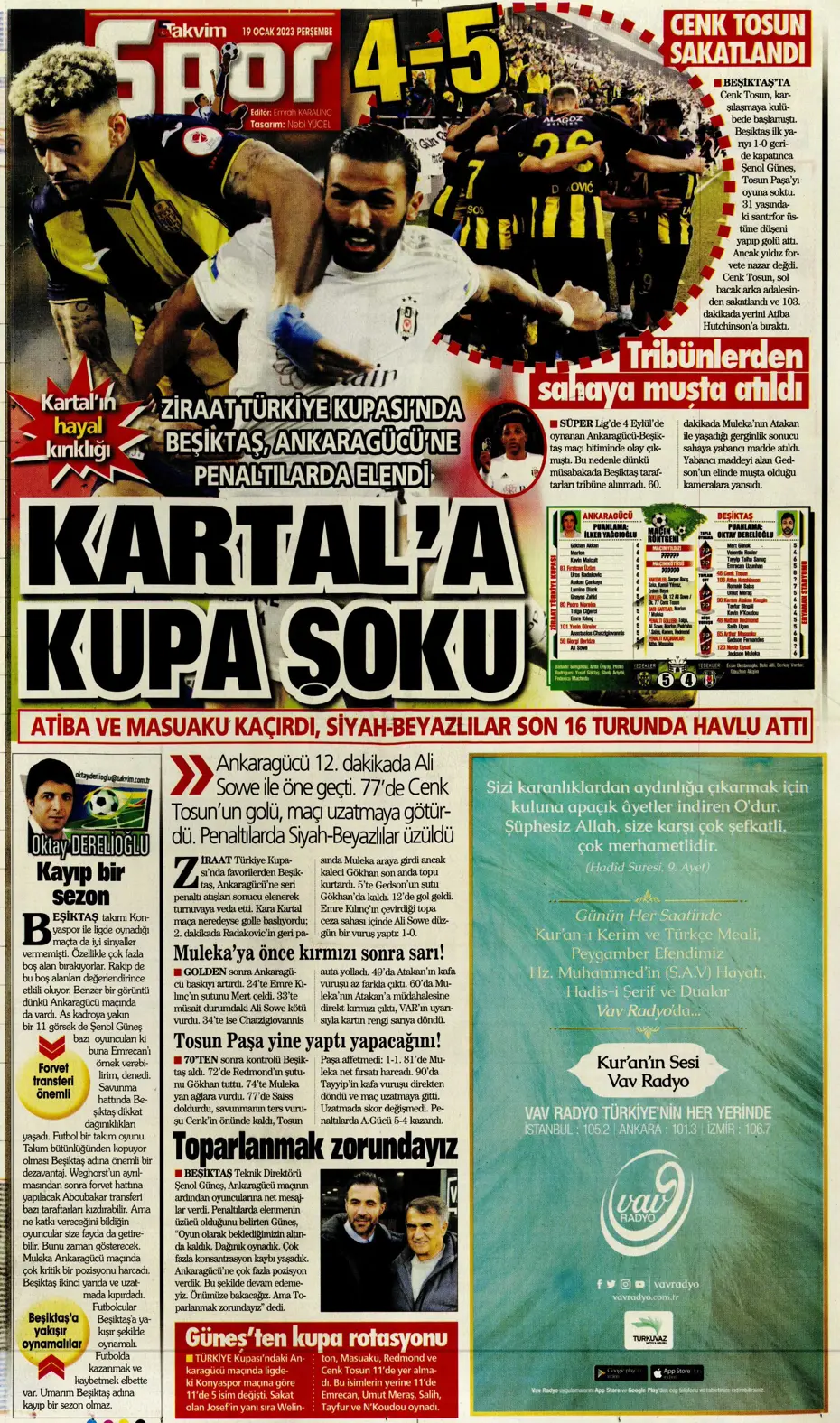 Sporun Manşetleri (19 Ocak 2023) - 34