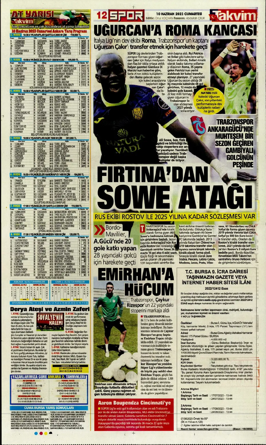 "Nelsson'un yerine Merih Demiral" | Sporun manşetleri (10 Haziran 2023) - 17