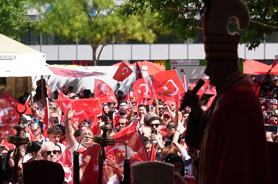 Tarihi maç öncesi Berlin'de büyük coşku, A Milli Takım'a büyük destek - 4