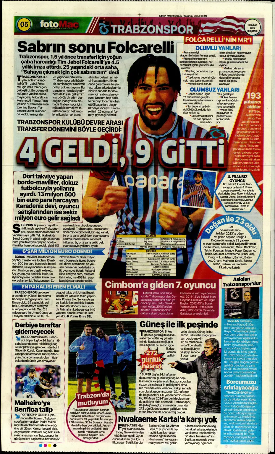 "Bugün vur, haftaya tur" | Sporun manşetleri - 14