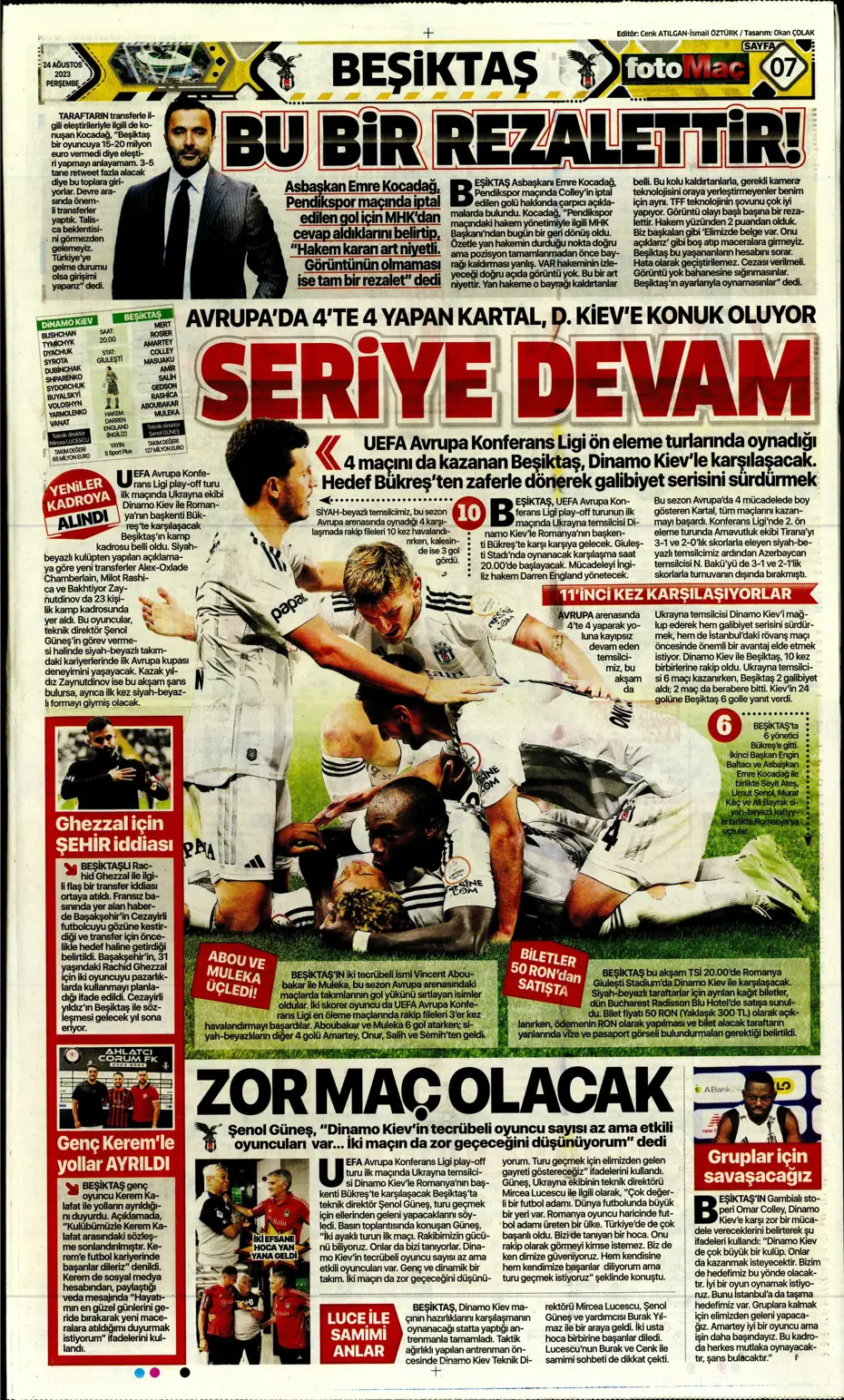 "İyi ki varsın Mauro Icardi" | Sporun manşetleri (24 Ağustos 2023) - 18