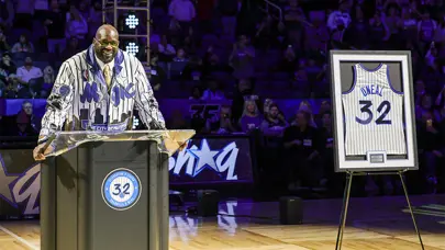 NBA tarihinde 3. kez: Shaquille O'Neal'ın forması emekliye ayrıldı