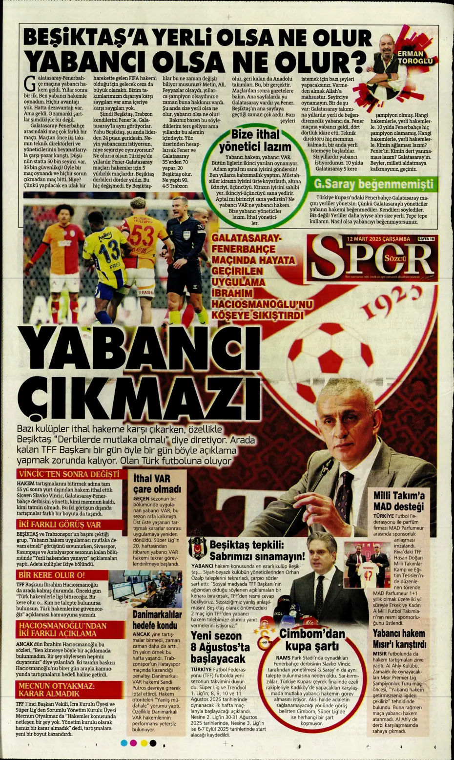 "Mourinho'nun Rangers stratejisi" | Sporun manşetleri - 25