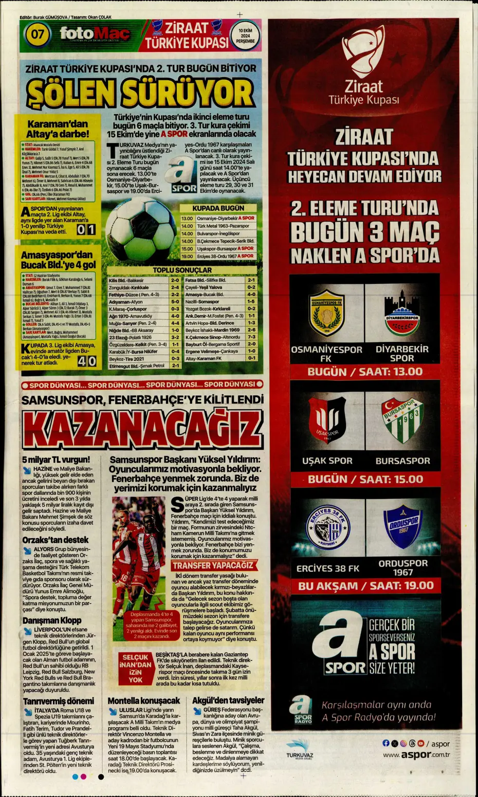 "Dybala bombası" | Sporun manşetleri (10 Ekim 2024) - 13