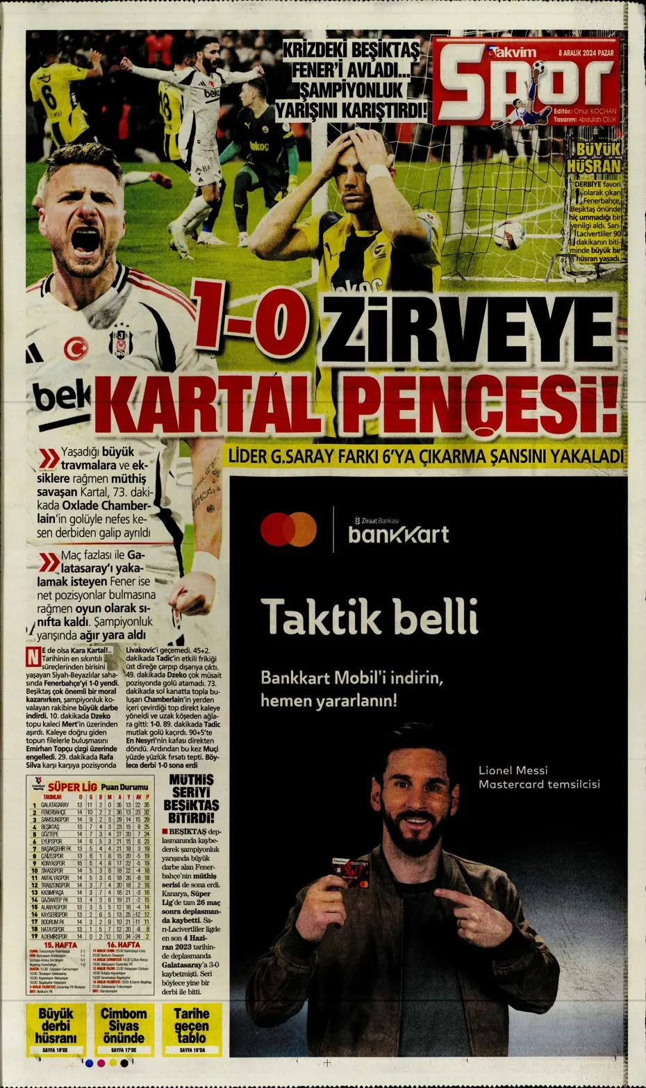 "Derbider Mourinho" | Sporun manşetleri - 29 "Derbider Mourinho" | Sporun manşetleri - 29