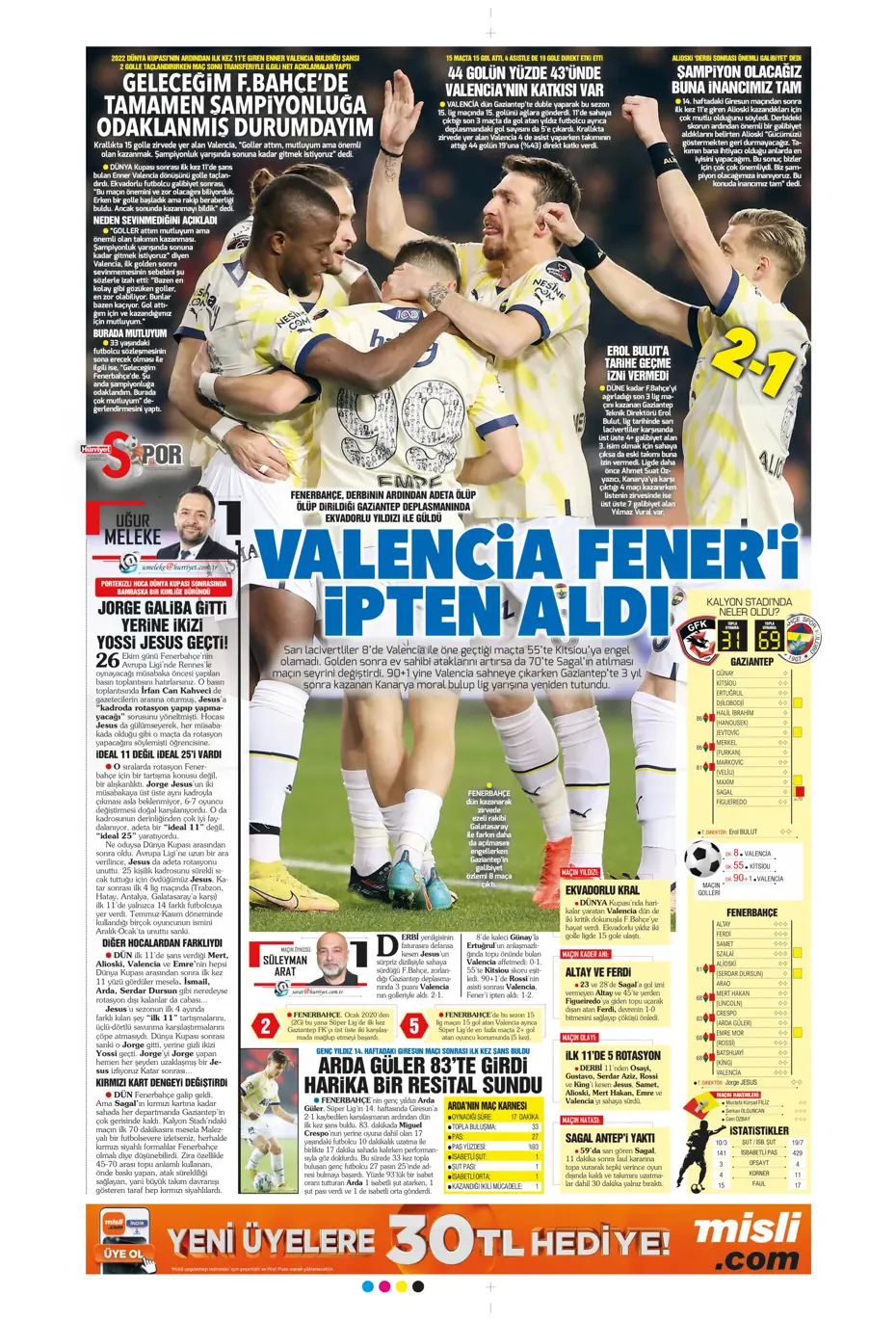 Sporun Manşetleri (16 Ocak 2023) - 21