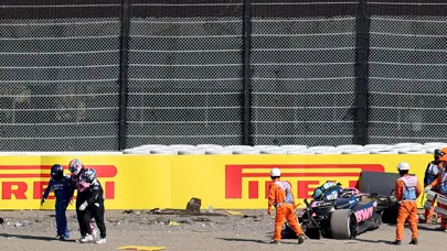 Japonya Grand Prix'si kaosla başladı: Antrenman 4 kez durdu