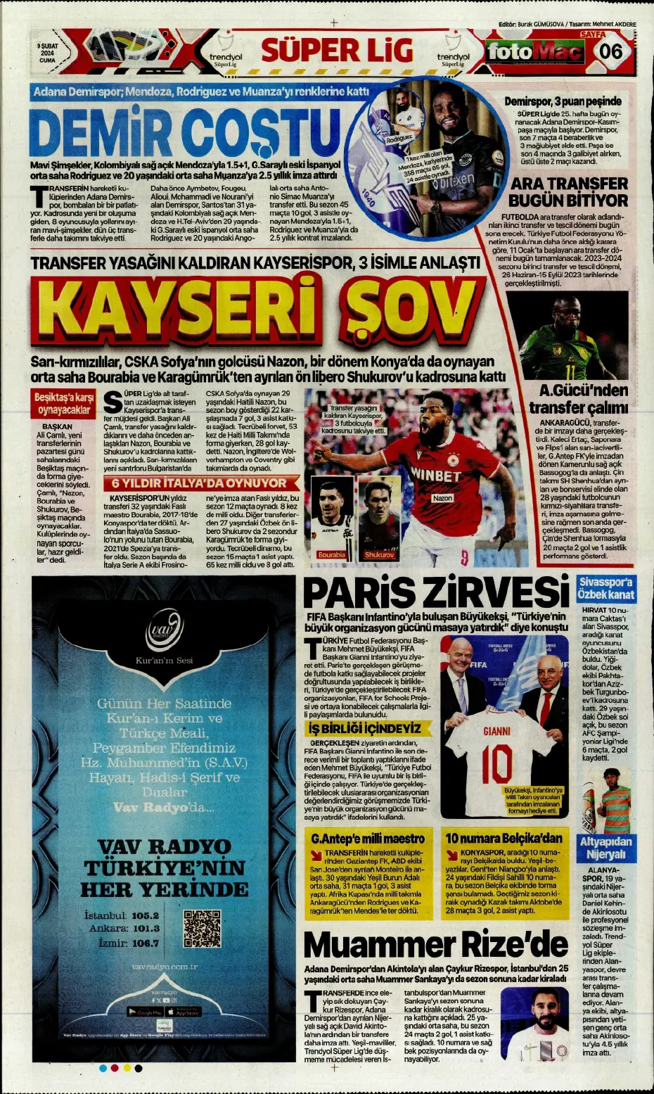 "Icardi &amp; Dzeko'yu geçti" | Sporun manşetleri (9 Şubat 2024) - 11