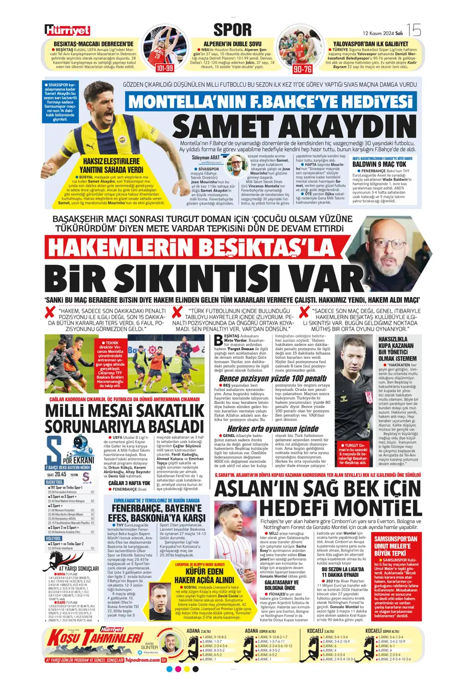 "Listenin başında onlar var: Talisca & Brown" | Sporun manşetleri (12 Kasım 2024) - 18 "Listenin başında onlar var: Talisca & Brown" | Sporun manşetleri (12 Kasım 2024) - 18