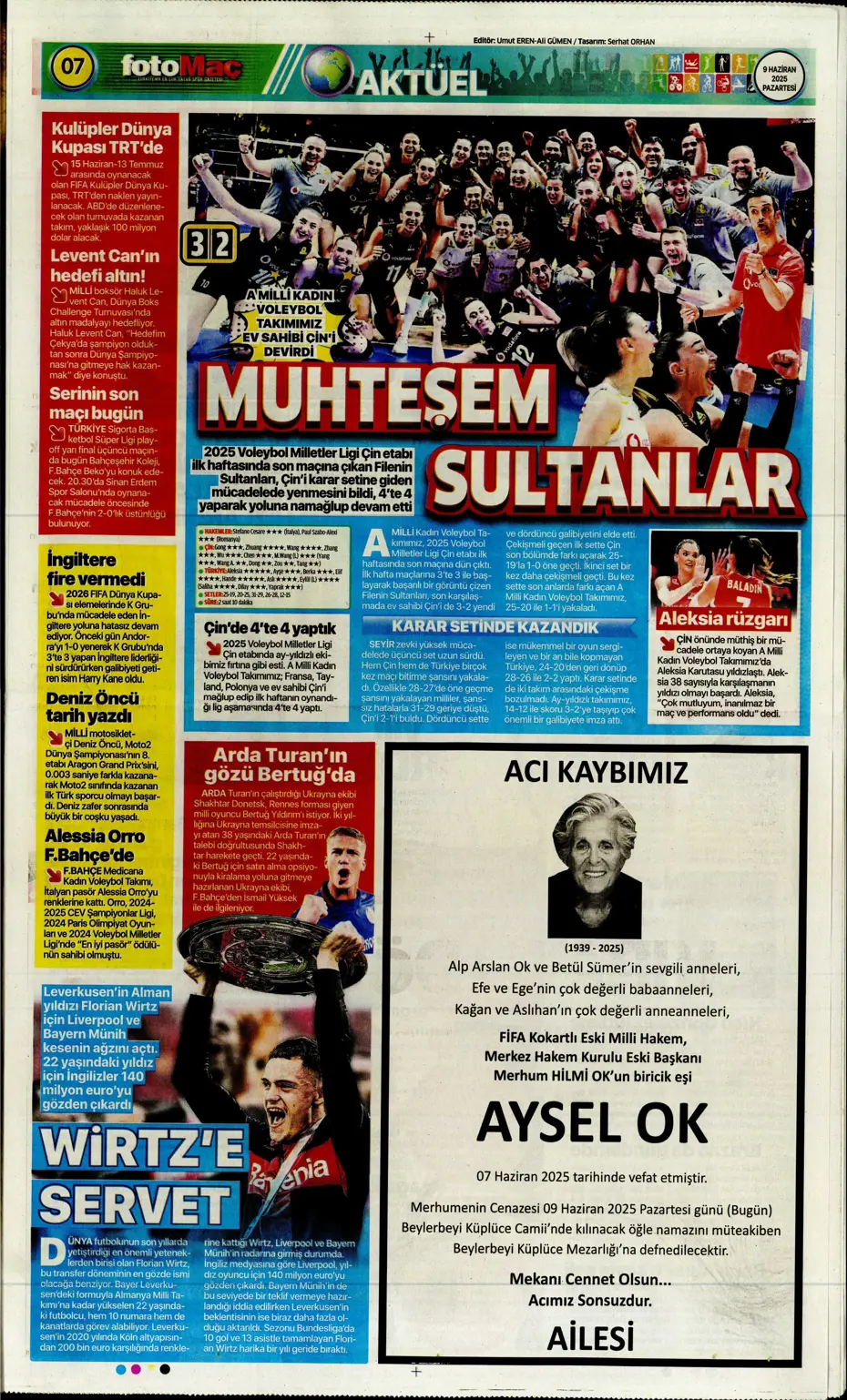 "Hakim Ziyech geri dönüyor" | Sporun manşetleri - 16