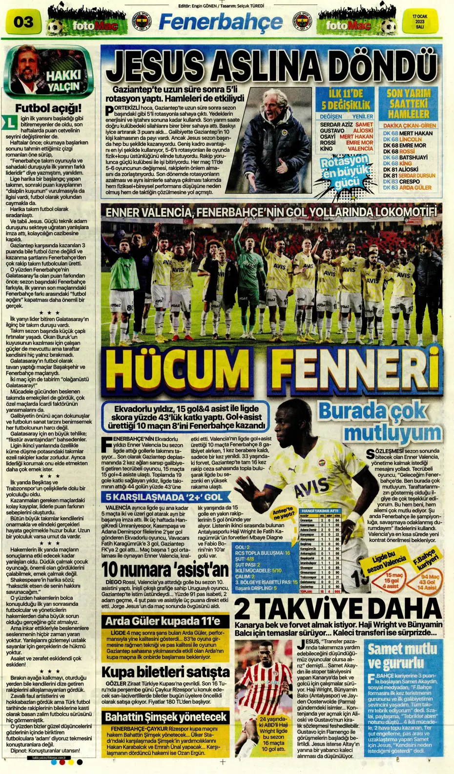 Sporun Manşetleri (17 Ocak 2023) - 10