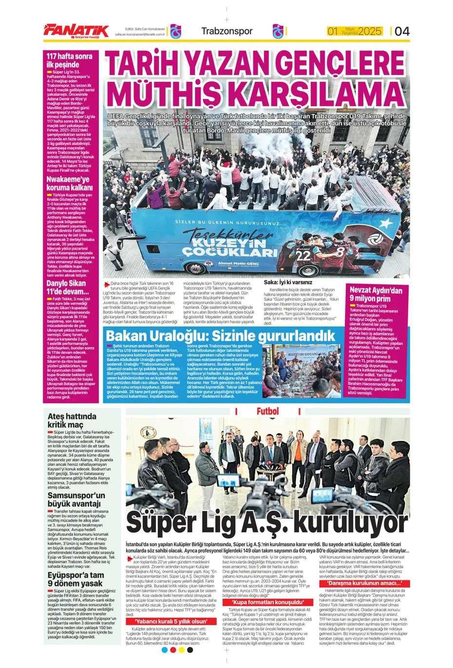 "Aslan'ın Sane planı" | Sporun manşetleri - 7