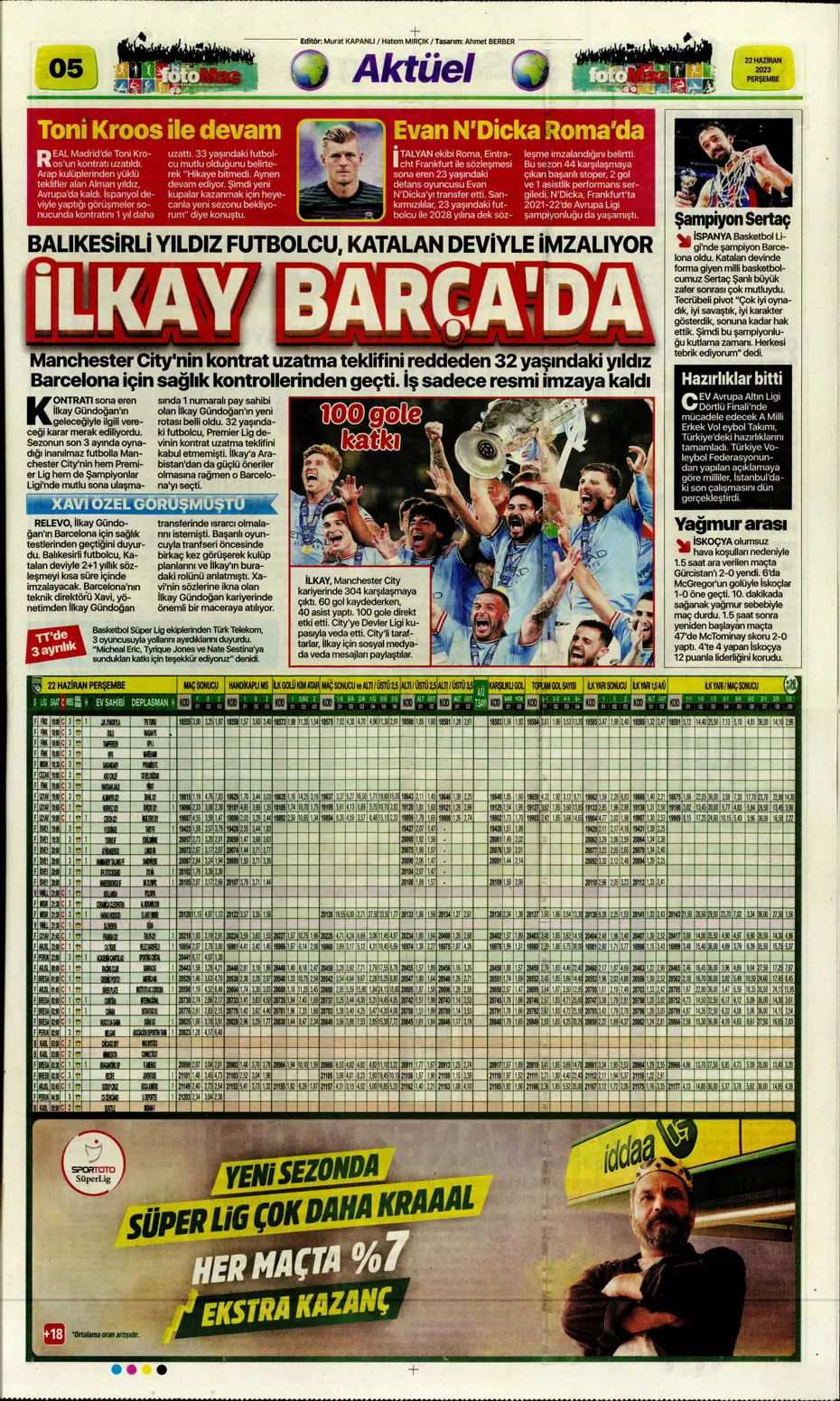 "Aslan'a süper golcü" | Sporun manşetleri (22 Haziran 2023) - 8