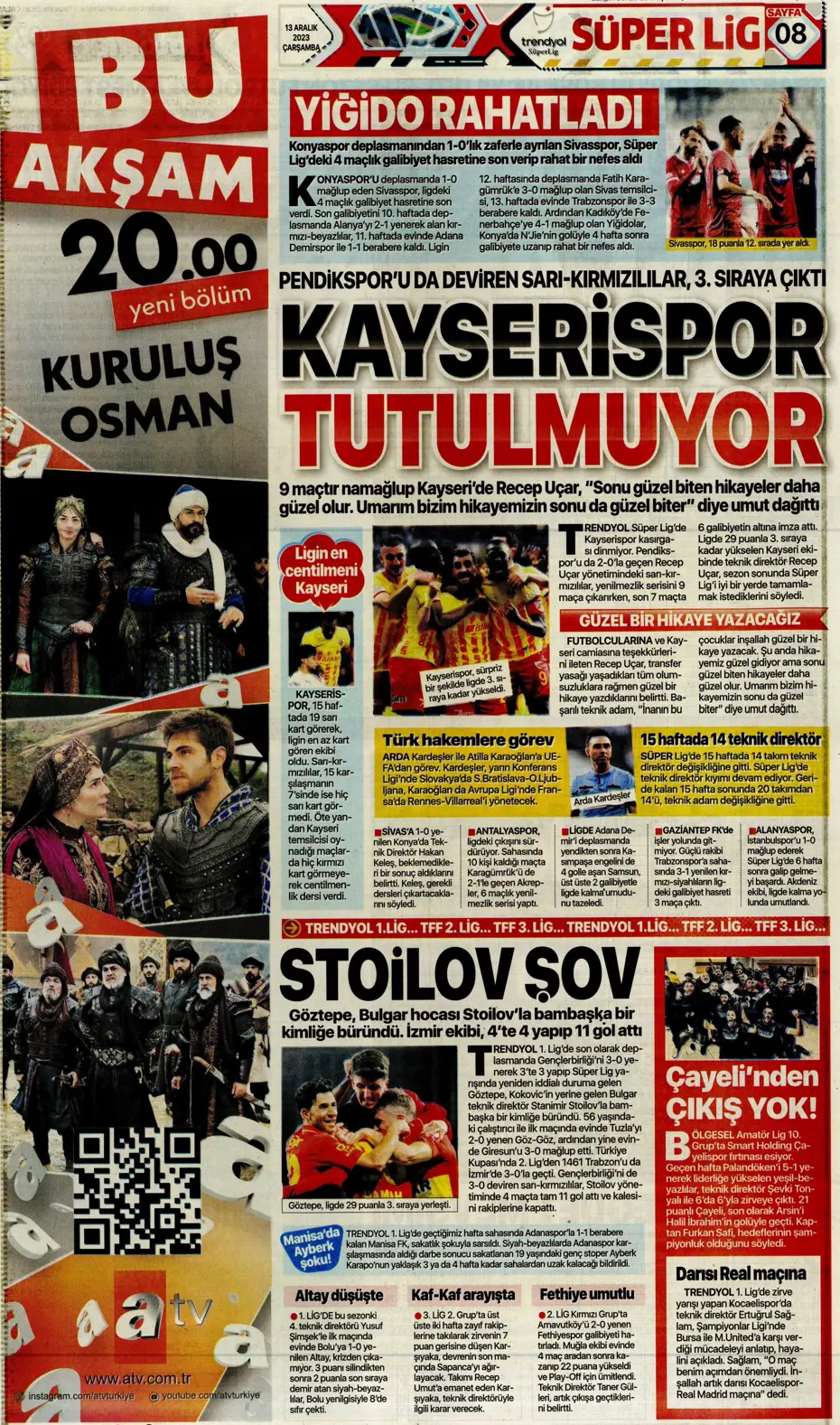 "Aslan'ın yeni yeri Avrupa Ligi" | Sporun manşetleri (13 Aralık 2023) - 14