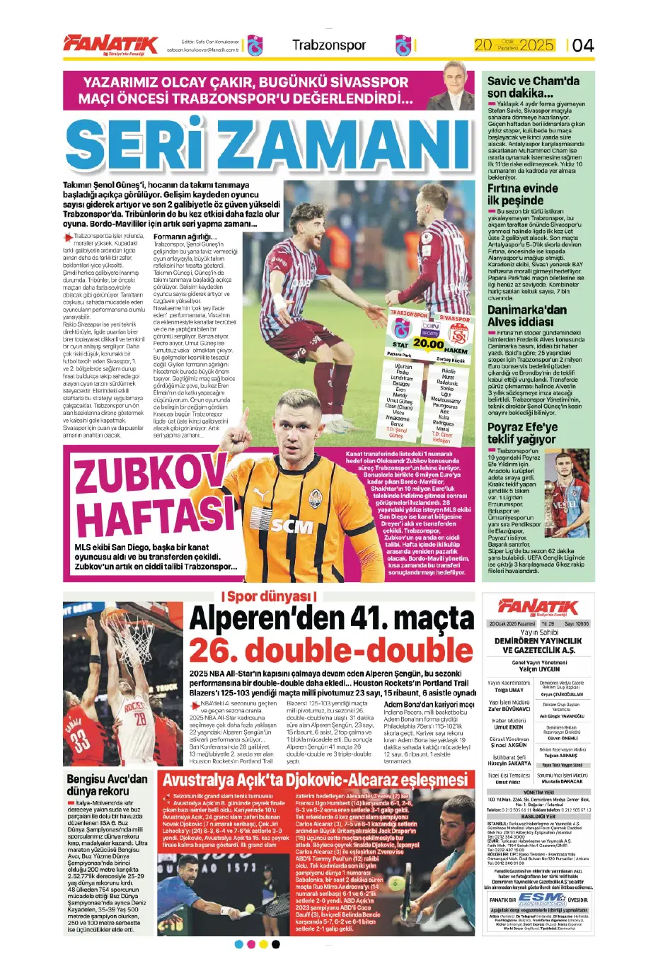 "Galatasaray dünyaca ünlü yıldızı İstanbul'a getiriyor" | Sporun manşetleri - 8 "Galatasaray dünyaca ünlü yıldızı İstanbul'a getiriyor" | Sporun manşetleri - 8