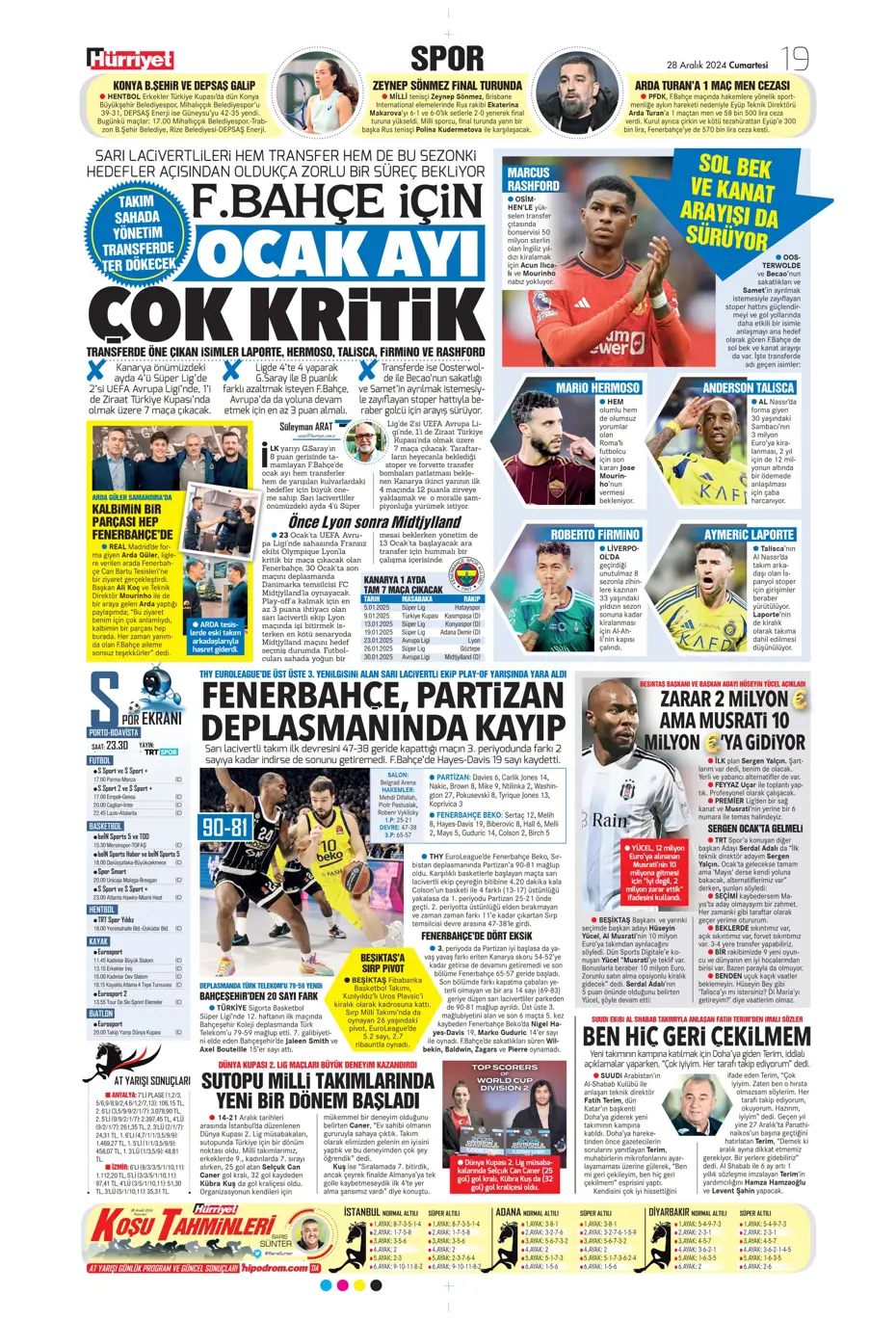 "Ronaldo'nun talebiyle En-Nesyri'ye 40 milyon euro" | Sporun manşetleri - 17