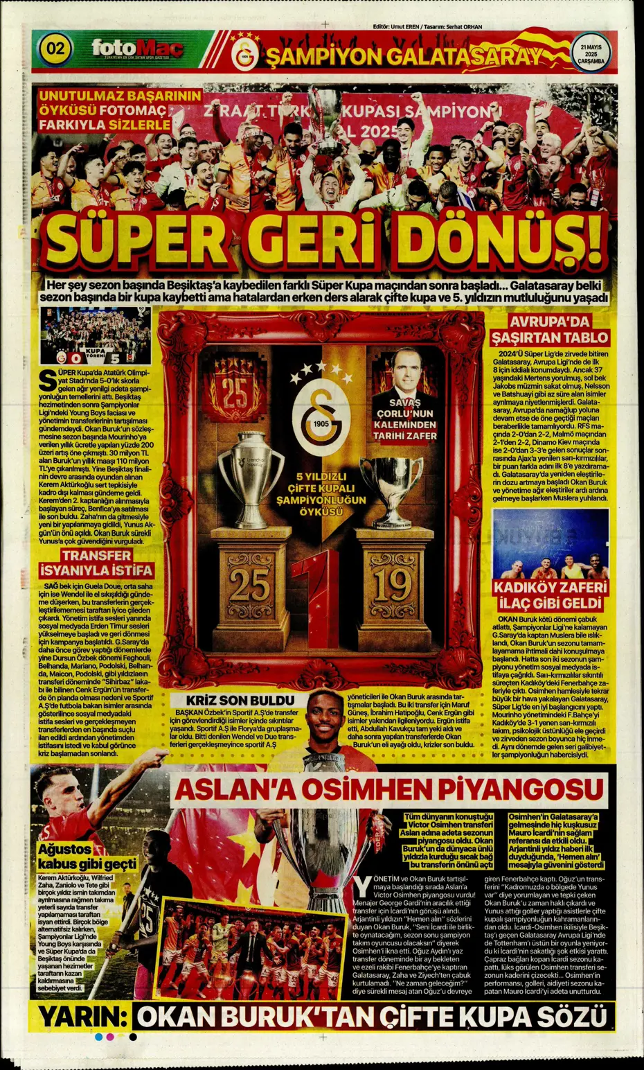 "İşte Sane teklifi" | Sporun manşetleri - 12