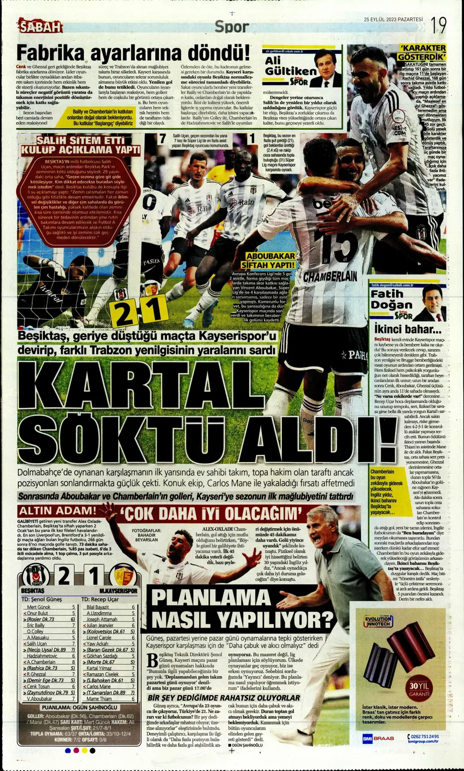 "Hesaplar Kahveci'den" | Sporun manşetleri (25 Eylül 2023) - 36