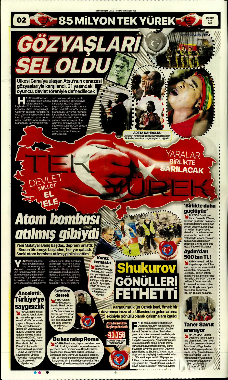 "Fener düğmeye bastı" - Gazete manşetleri (21 Şubat 2023) - 12
