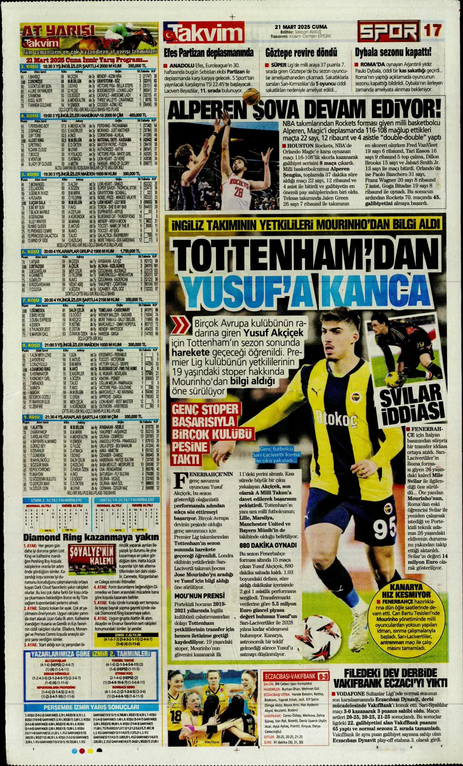 "A sınıfı zafer" | Sporun manşetleri - 28 "A sınıfı zafer" | Sporun manşetleri - 28