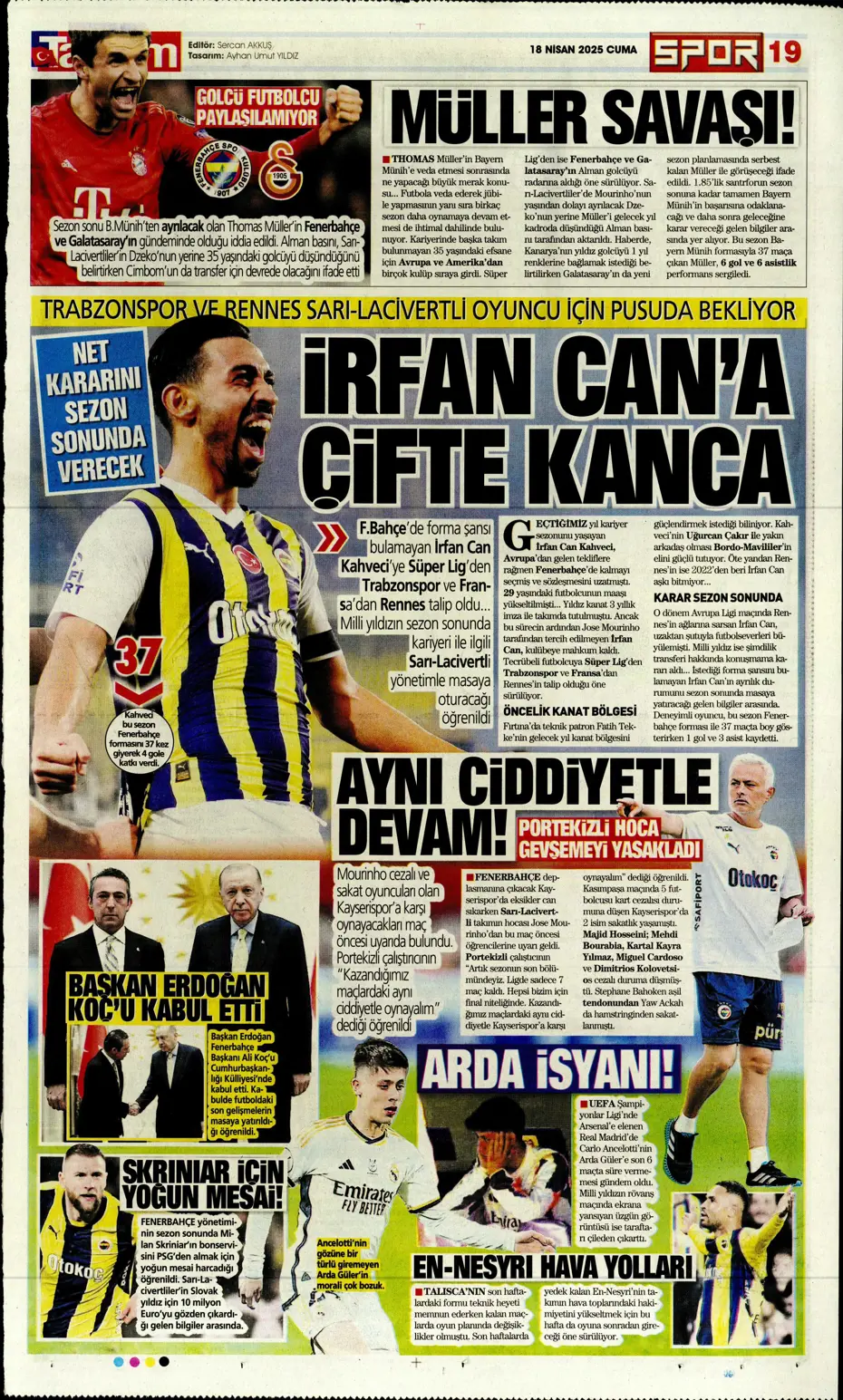 "Fenerbahçe'de sol artık Diouf'un" | Sporun manşetleri - 31