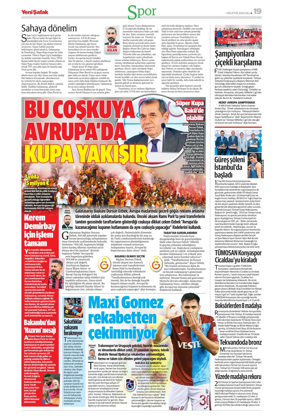 "Nelsson'un yerine Sergio Ramos" | Sporun Manşetleri - 38 "Nelsson'un yerine Sergio Ramos" | Sporun Manşetleri - 38