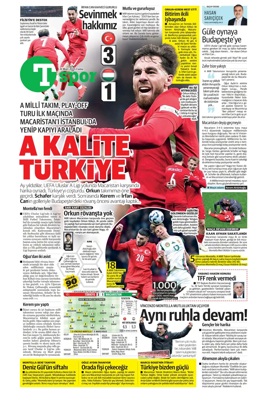 "A sınıfı zafer" | Sporun manşetleri - 34