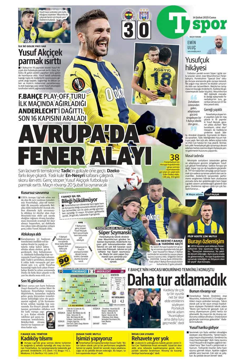 "Galatasaray'ın Avrupa AZabı" | Sporun manşetleri - 38 "Galatasaray'ın Avrupa AZabı" | Sporun manşetleri - 38