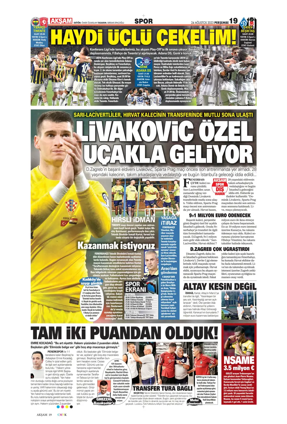 "İyi ki varsın Mauro Icardi" | Sporun manşetleri (24 Ağustos 2023) - 2