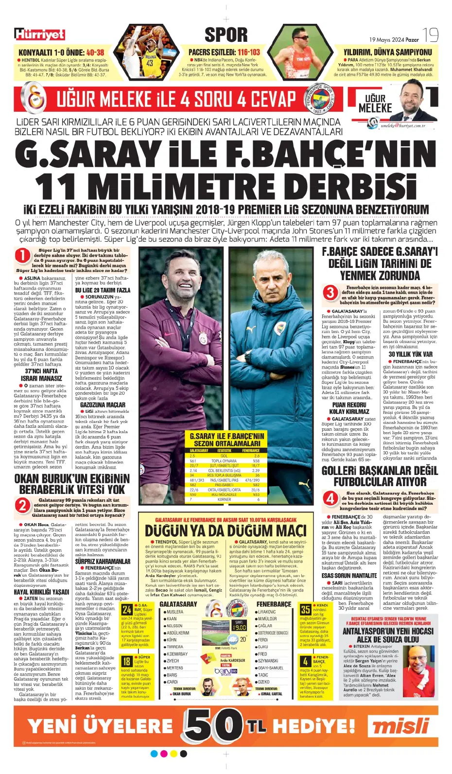 "Nefes kesecek sezon finali" | Sporun Manşetleri - 14
