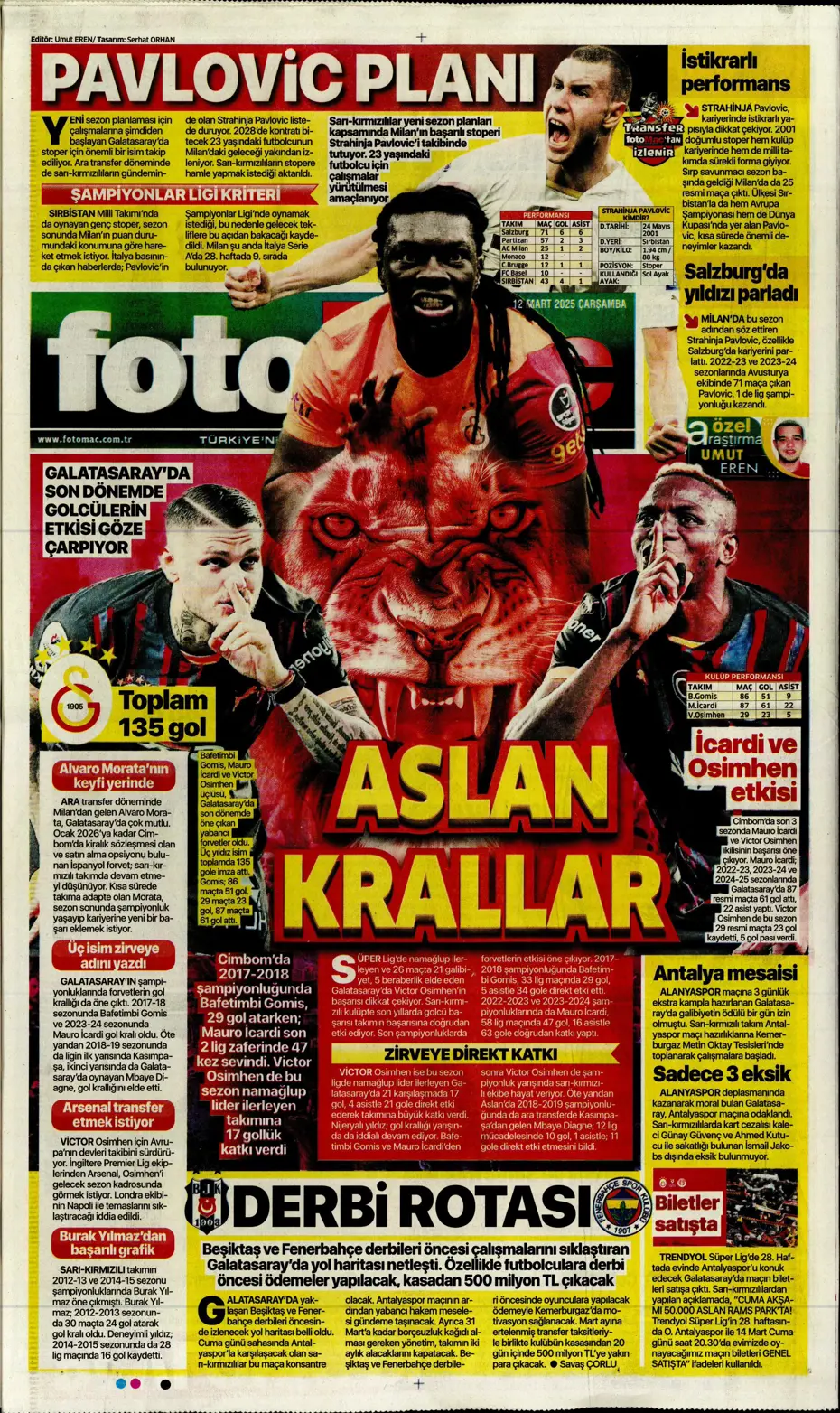 "Mourinho'nun Rangers stratejisi" | Sporun manşetleri - 14