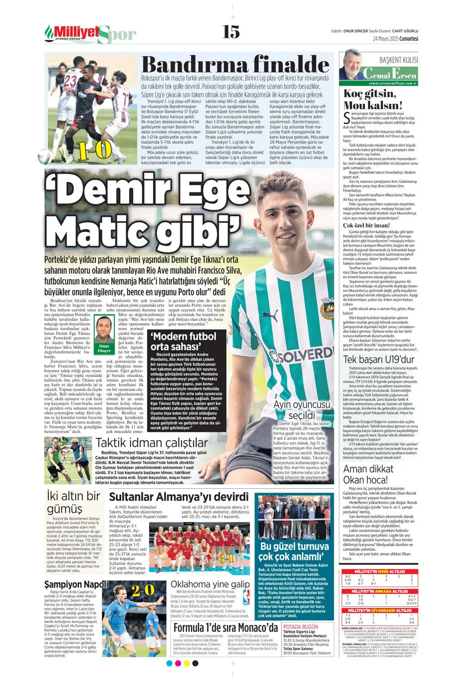 "Final-Four'da Fenerbahçe destanı" | Sporun manşetleri - 22