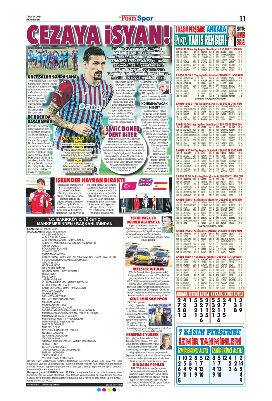 "Fenerbahçe'den Boca Juniors'a rest" | Sporun manşetleri (7 Kasım 2024) - 18