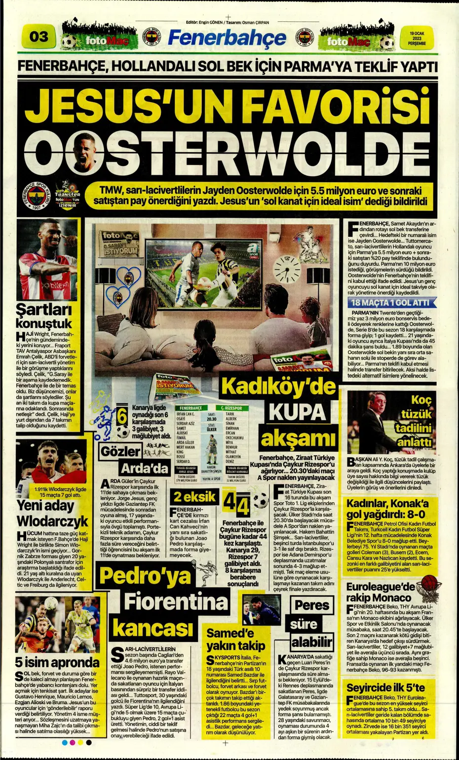 Sporun Manşetleri (19 Ocak 2023) - 12