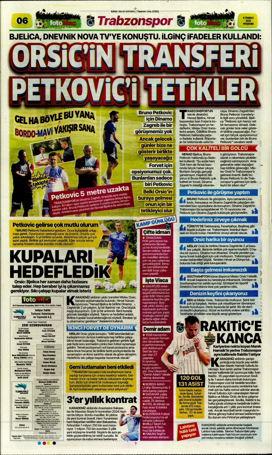 "Icardi'de Enrique krizi" | Sporun manşetleri (6 Temmuz 2023) - 17