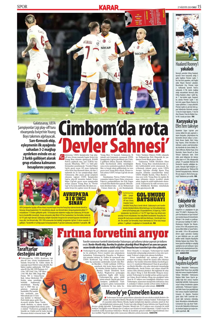 "Şok eden Ferdi Kadıoğlu gerçeği" | Sporun manşetleri - 22