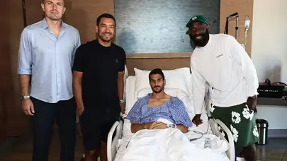 Beşiktaş'ta Necip Uysal'a geçmiş olsun ziyareti