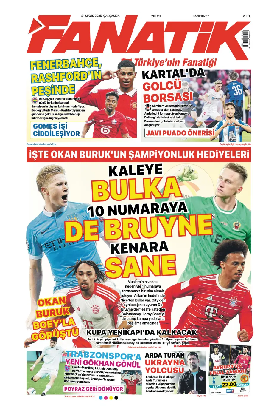 "İşte Sane teklifi" | Sporun manşetleri - 5