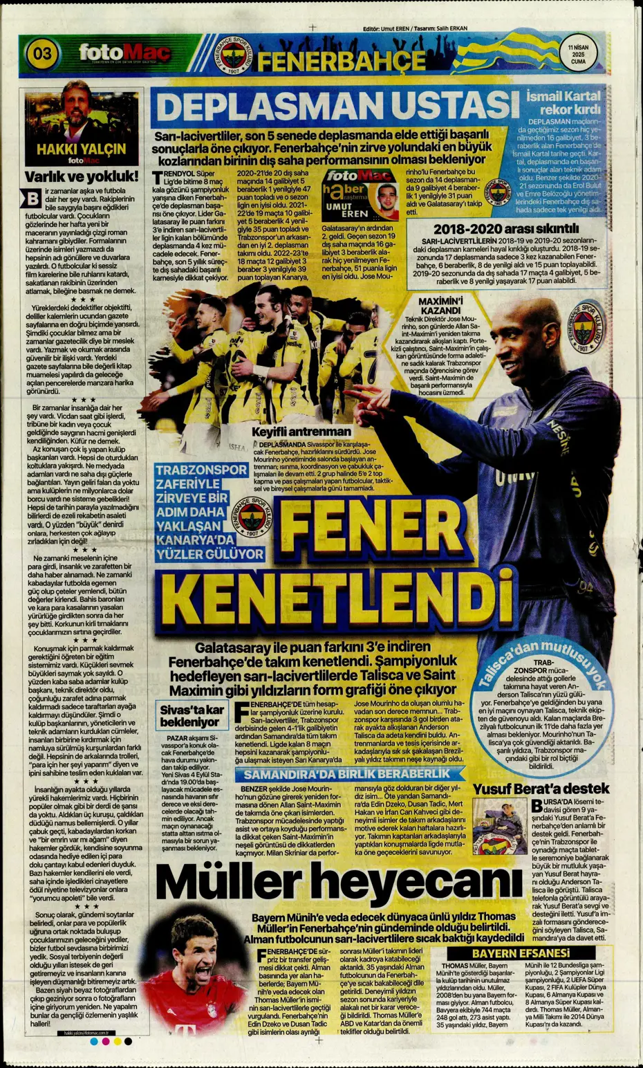 "Real Madrid'den Mourinho hamlesi" | Sporun manşetleri - 12